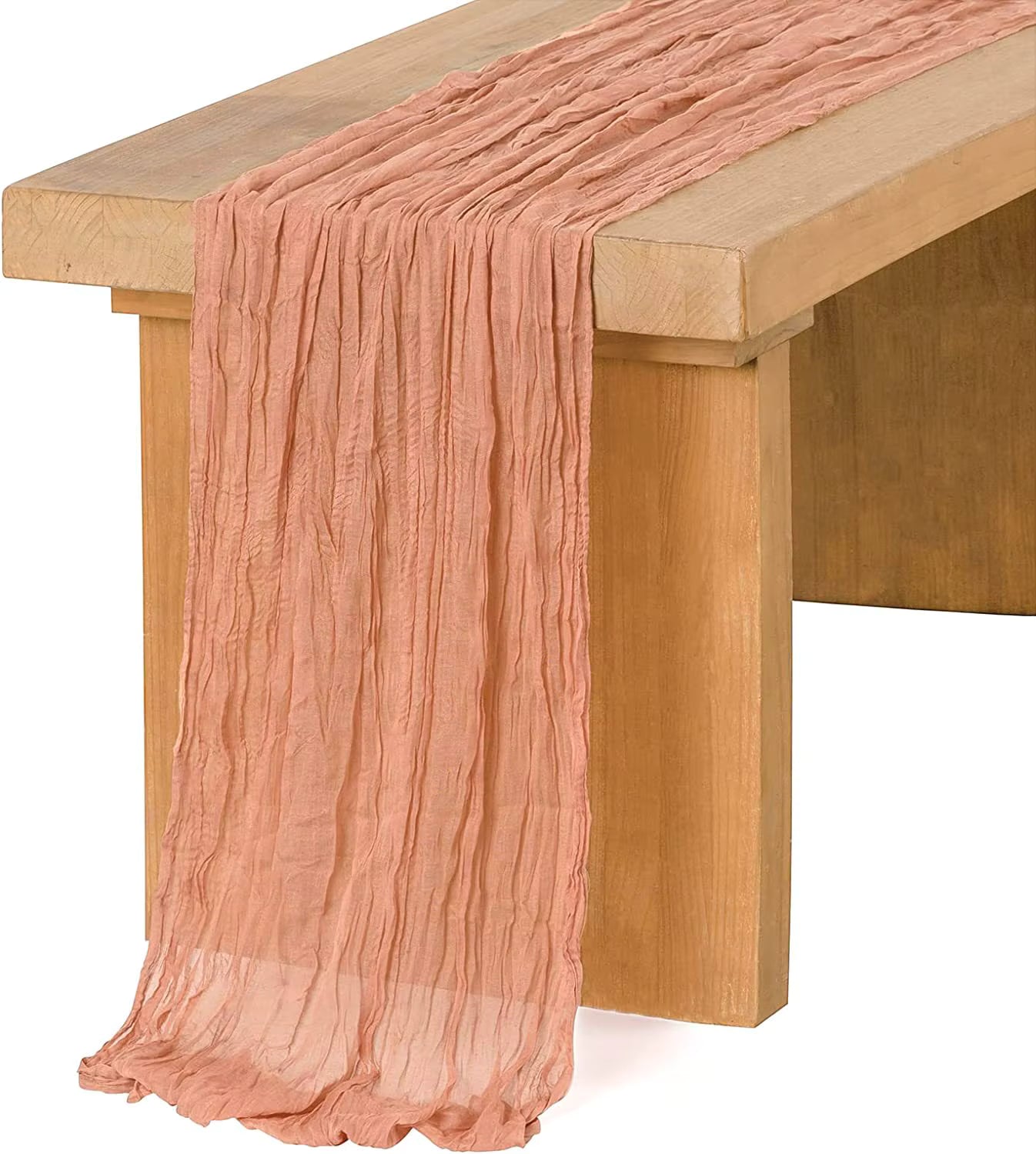 Elegant Gauze Table Runner – Long Soft Fabric for Holiday & Event Tables