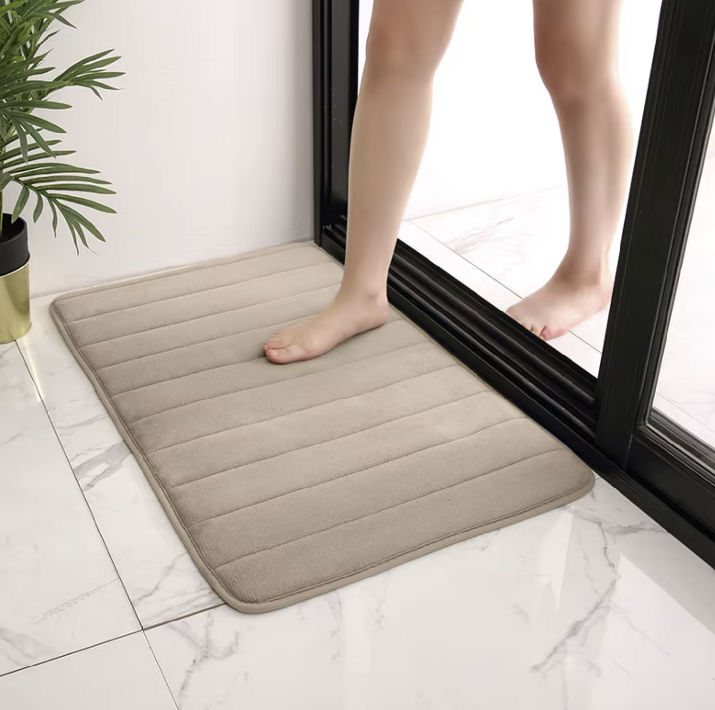 Thickened Memory Sponge Carpets Memory Foam Bath Mat Super Absorbent Anti-slip Mat Quick Dry Soft Mat for Shower