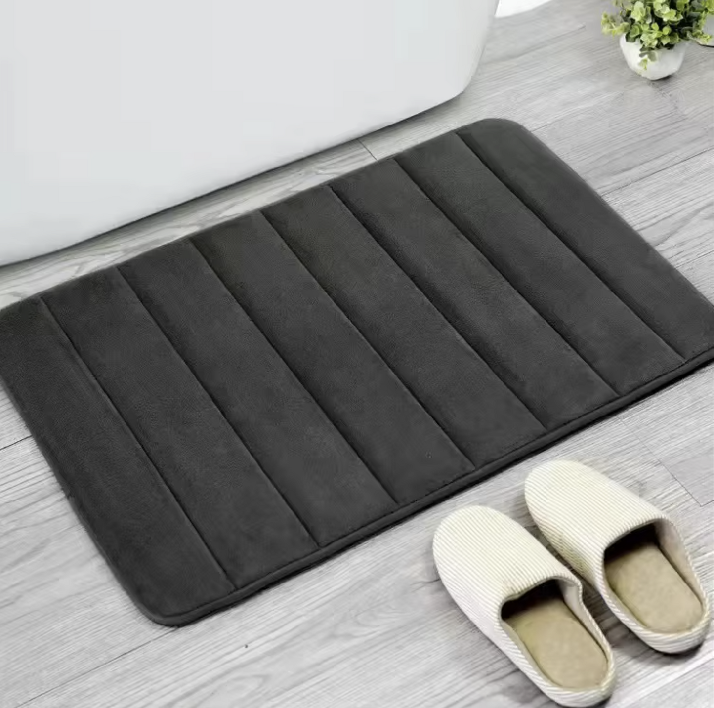 Thickened Memory Sponge Carpets Memory Foam Bath Mat Super Absorbent Anti-slip Mat Quick Dry Soft Mat for Shower