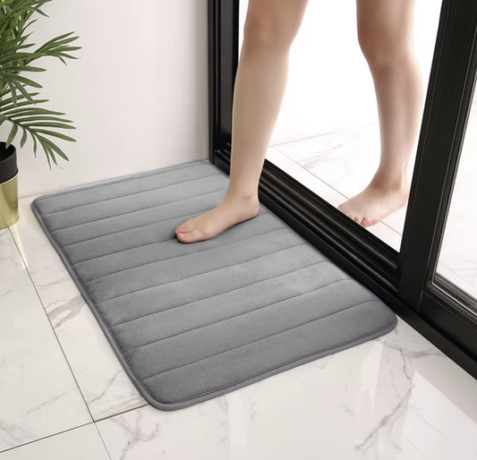 Thickened Memory Sponge Carpets Memory Foam Bath Mat Super Absorbent Anti-slip Mat Quick Dry Soft Mat for Shower