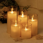 Set of 3 Led Candle Lamp Electronic Battery Power Candles Flameless Flicker Tea Candles for Decor Wedding Decorative Light